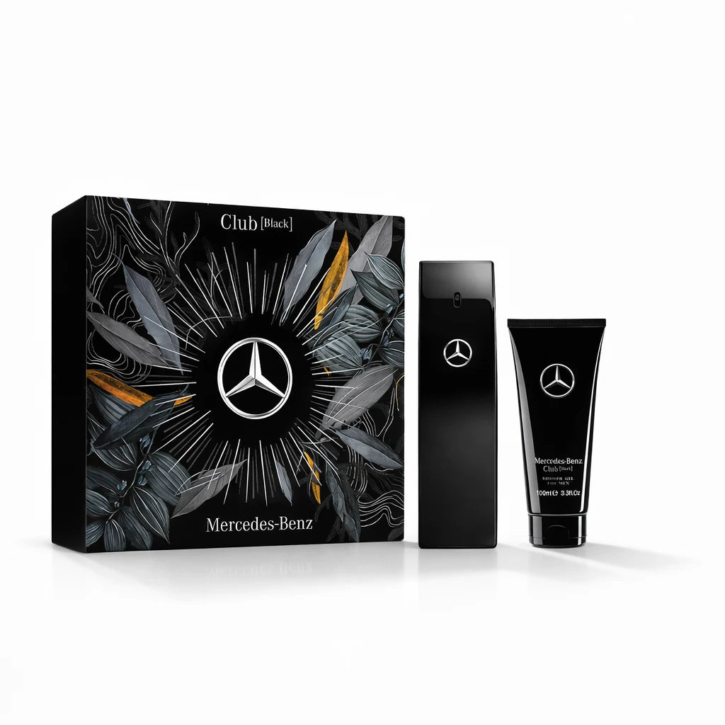 Mercedes Benz Club Black EDT For Men Shower Gel Gift Set standardized gift set hero image