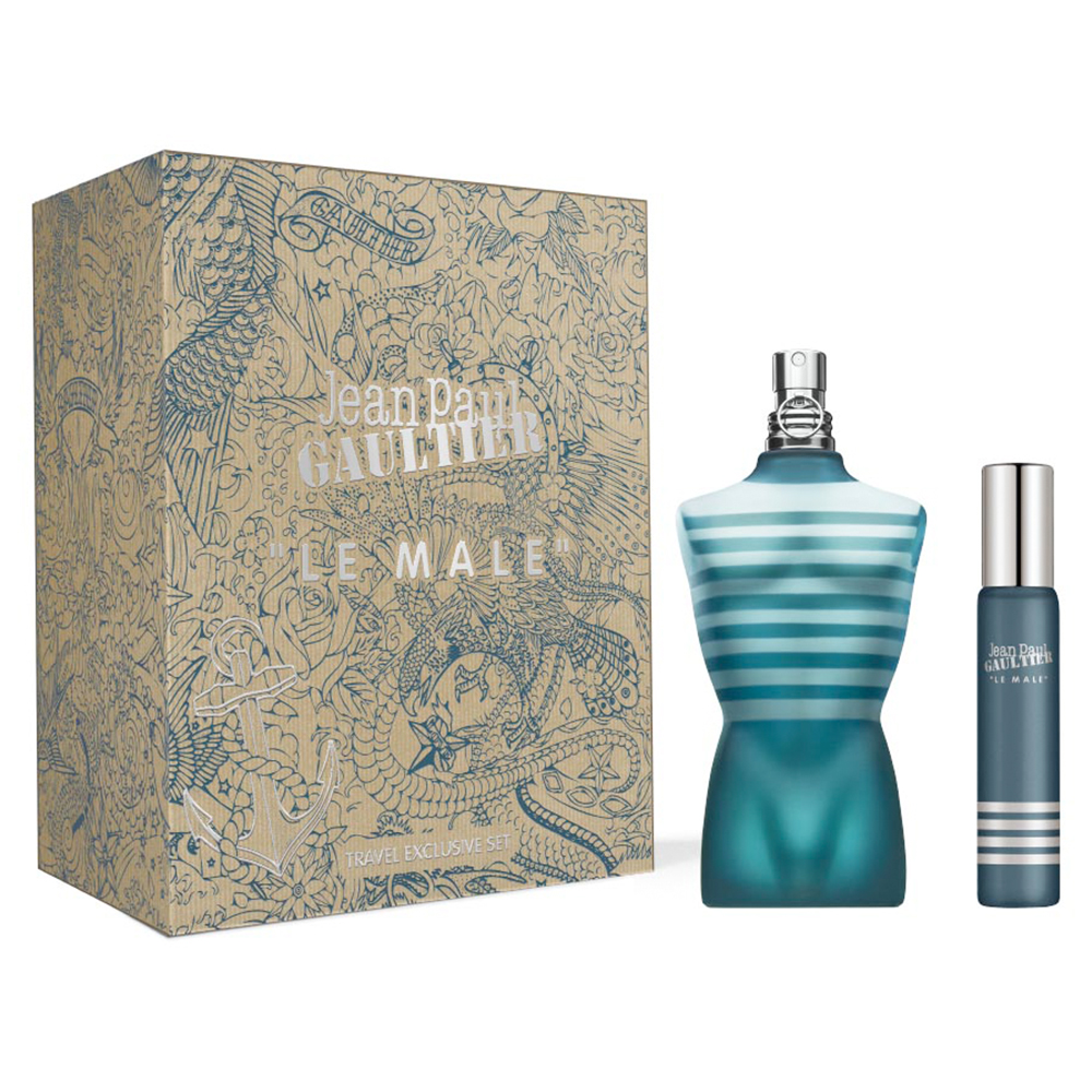 Jean Paul Gaultier Le Male EDT For Men Travel Gift Set